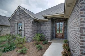 front door and entry of home